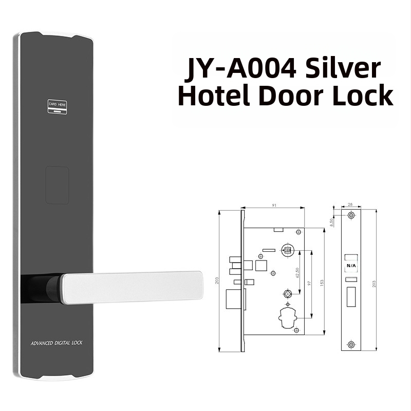 HF-K4 Pametni hotelski mehanizam zaključavanja od aluminijske legure s Bluetoothom, IC/magnetnom karticom, lozinkom i senzorom za drvena vrata