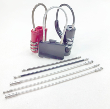 Koda slēdzene ar tērauda auklu no 304 nerūsējošā tērauda, dubultā vērpšana (daudzšķiedru), SIRO izkārtojums, labās puses griešanās, 50 kg izturība