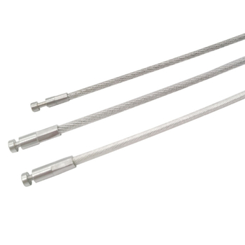 Koda slēdzene ar tērauda auklu no 304 nerūsējošā tērauda, dubultā vērpšana (daudzšķiedru), SIRO izkārtojums, labās puses griešanās, 50 kg izturība