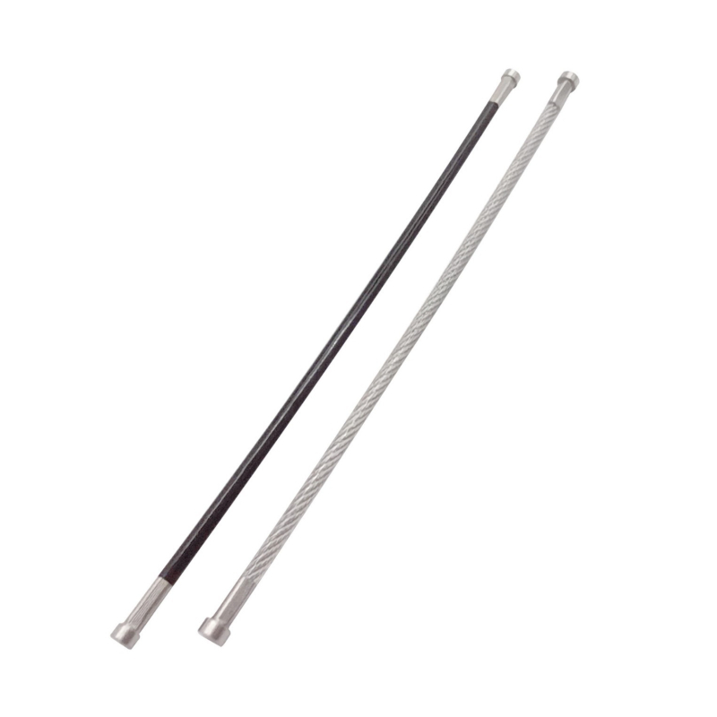 Koda slēdzene ar tērauda auklu no 304 nerūsējošā tērauda, dubultā vērpšana (daudzšķiedru), SIRO izkārtojums, labās puses griešanās, 50 kg izturība