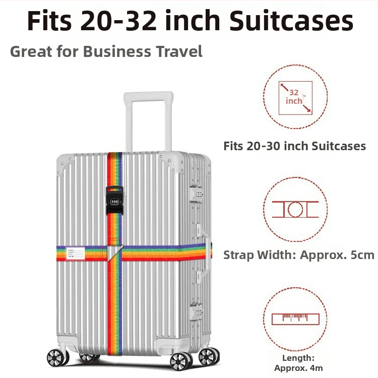 Regulējama šķērs sloks bagāžai — polipropilēna pastiprinājuma josta, pavasaris 2023, bagāžas aksesuāri