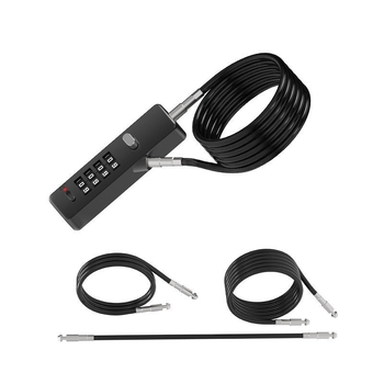 Mechanikus kódzár, zink ötvözet házzal, modell 904EC, táskákhoz, poggyászokhoz, kerékpárokhoz és sisakokhoz, 5 mm-es zárókar