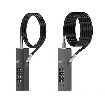 Mechanikus kódzár, zink ötvözet házzal, modell 904EC, táskákhoz, poggyászokhoz, kerékpárokhoz és sisakokhoz, 5 mm-es zárókar