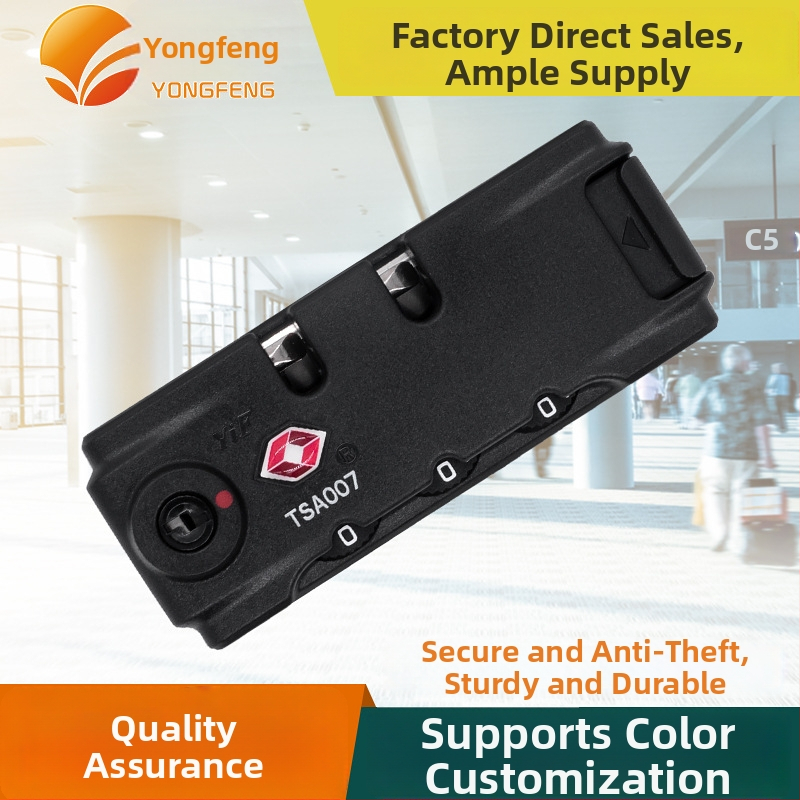 Yongfeng TSA16008 ABS bagāžas slēdzene – TSA ceļojumu slēdzene koferiem un mugursomām