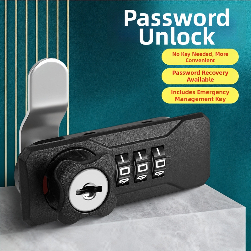 Gu Rui ABS mehanička brojčana brava za ormariće – Model 660629, za drvene ormariće, moderni jednostavni stil