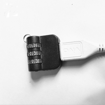 Blocare USB cu parolă numerică, model XC-131 — ABS, marcă ZNBA, compatibil cu orice interfață USB