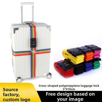 Curea de bagaje poliester — marcă privată, stil de călătorie de relaxare, accesorii pentru bagaje, reduce greutatea bagajelor