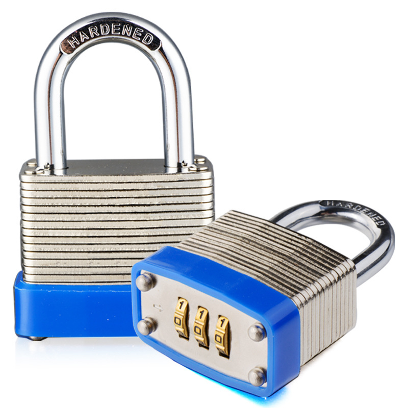 Lacăt cu cod de 3 cifre, din oțel, design în mai multe straturi, pentru dulapuri și uși, stil modern minimalist