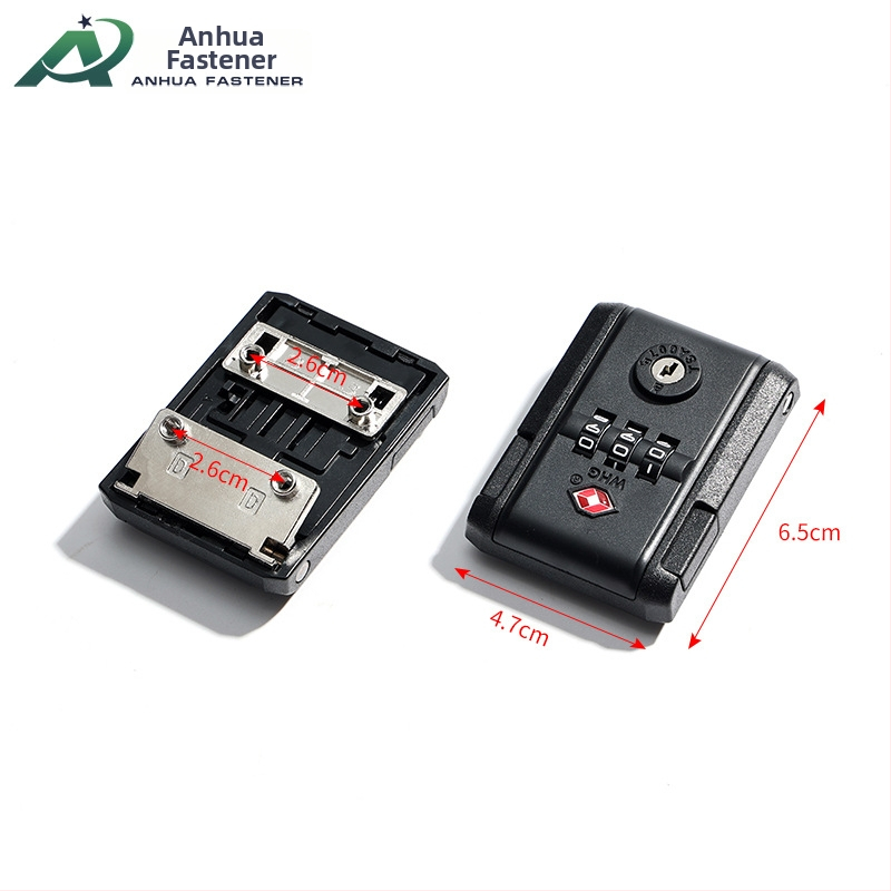 Bagāžas atslēga ar paroli – muitas slēdzene koferiem, no plastmasas