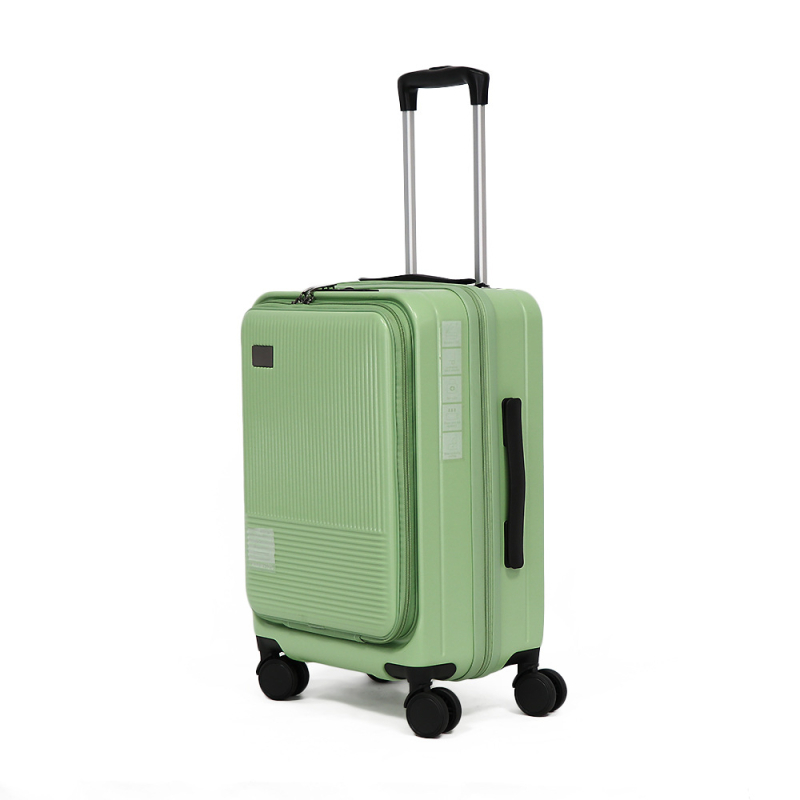 Set de bagaje din trei piese cu deschidere frontală și laterală, ABS+PC, lacăt TSA, strat de extensie, compartiment pentru laptop