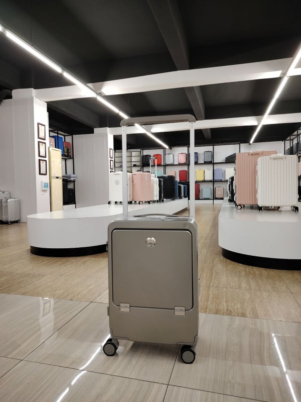 Putnički kovčeg s aluminijskim okvirom, PC kućište, USB priključak, TSA lozinka, univerzalni kotači – Jin Xiangmei