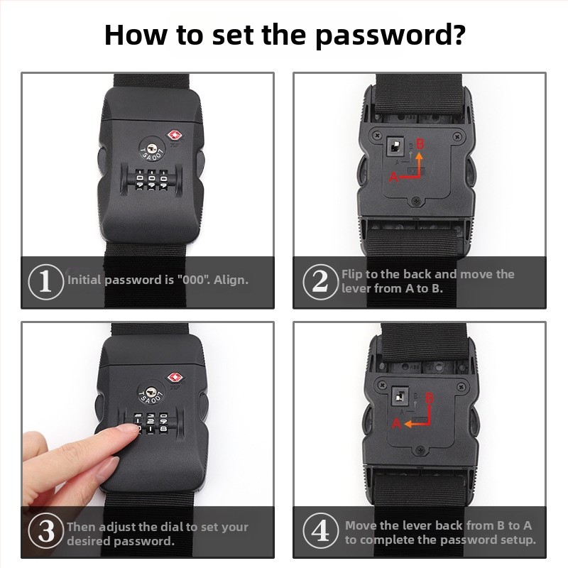 Bagāžas siksna 456-6 (Modelis 456-6; Poliesteris; 2023. gada pavasaris)