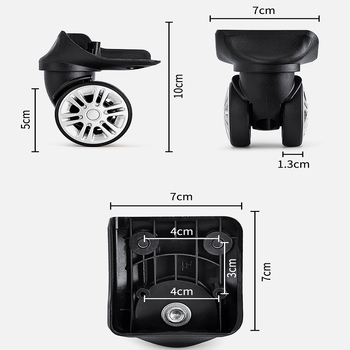Bohao Bh-198 PP bagāžas ritenis — klusais divrindu universālais ritenis koferiem (Finding Nemo sērija)