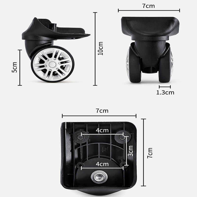 Bohao Bh-198 PP bagāžas ritenis — klusais divrindu universālais ritenis koferiem (Finding Nemo sērija)