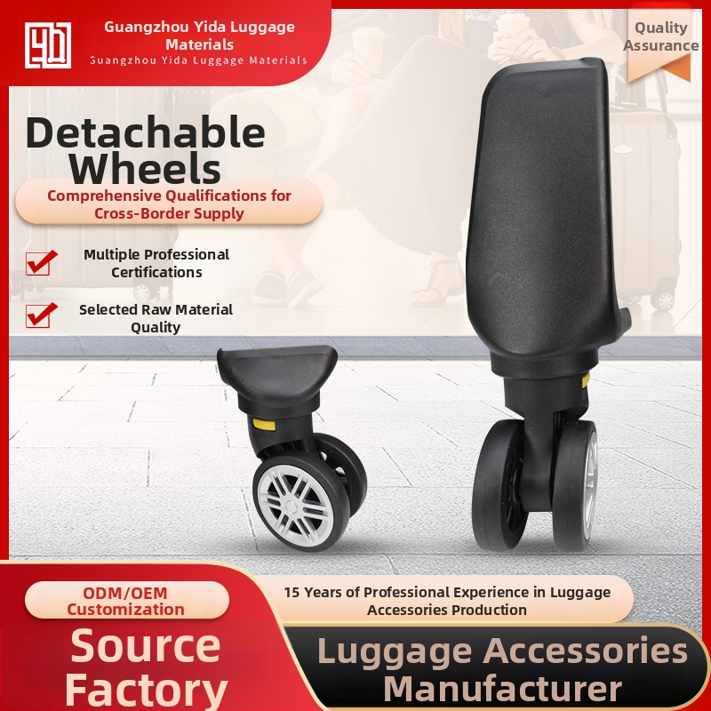 Pagasi universaalsed rattad, eemaldatav kahe rataga disain, pehmed kummist vaiksed rattad, plastik