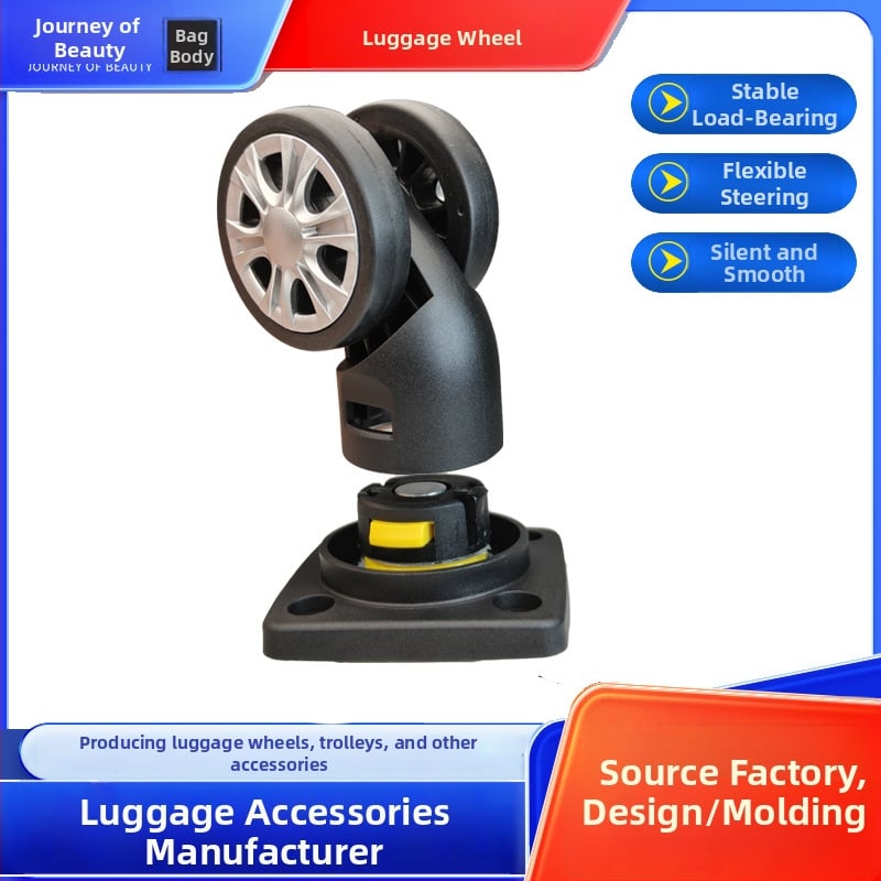 Roată universală detașabilă cu rotire la 360° pentru cutii de animale de companie și bagaje — ușoară, durabilă, din plastic