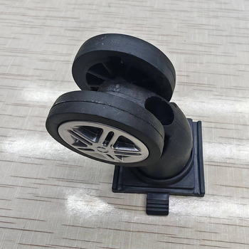 Roti universale silențioase pentru bagaje, din plastic, rezistente la uzură, facilitează tragerea