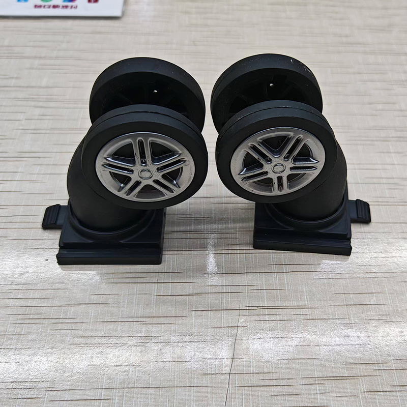 Roti universale silențioase pentru bagaje, din plastic, rezistente la uzură, facilitează tragerea