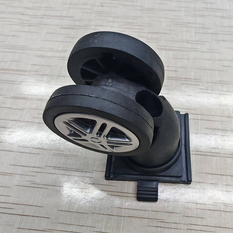 Roti universale silențioase pentru bagaje, din plastic, rezistente la uzură, facilitează tragerea