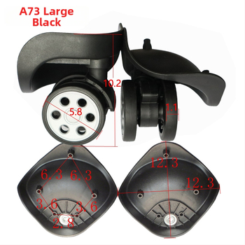 Roată pentru bagaje A73 din nylon - Caster cu gaură rotundă pentru geantă (Model A73, Nylon, Accesorii bagaje)