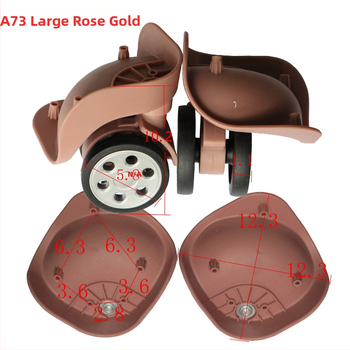 Roată pentru bagaje A73 din nylon - Caster cu gaură rotundă pentru geantă (Model A73, Nylon, Accesorii bagaje)