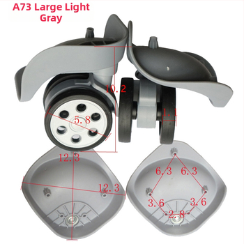 Roată pentru bagaje A73 din nylon - Caster cu gaură rotundă pentru geantă (Model A73, Nylon, Accesorii bagaje)