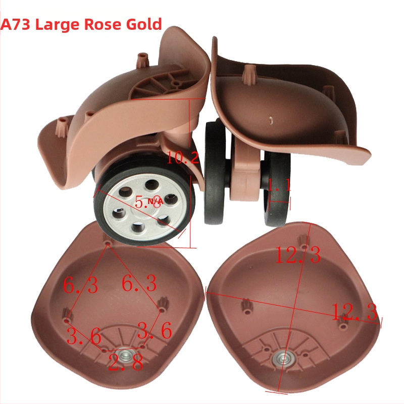 A73 nailonist pagasiratas - ümmarguse avaga kereratas kotile (Mudel A73, Nailon, Pagasi tarvik)