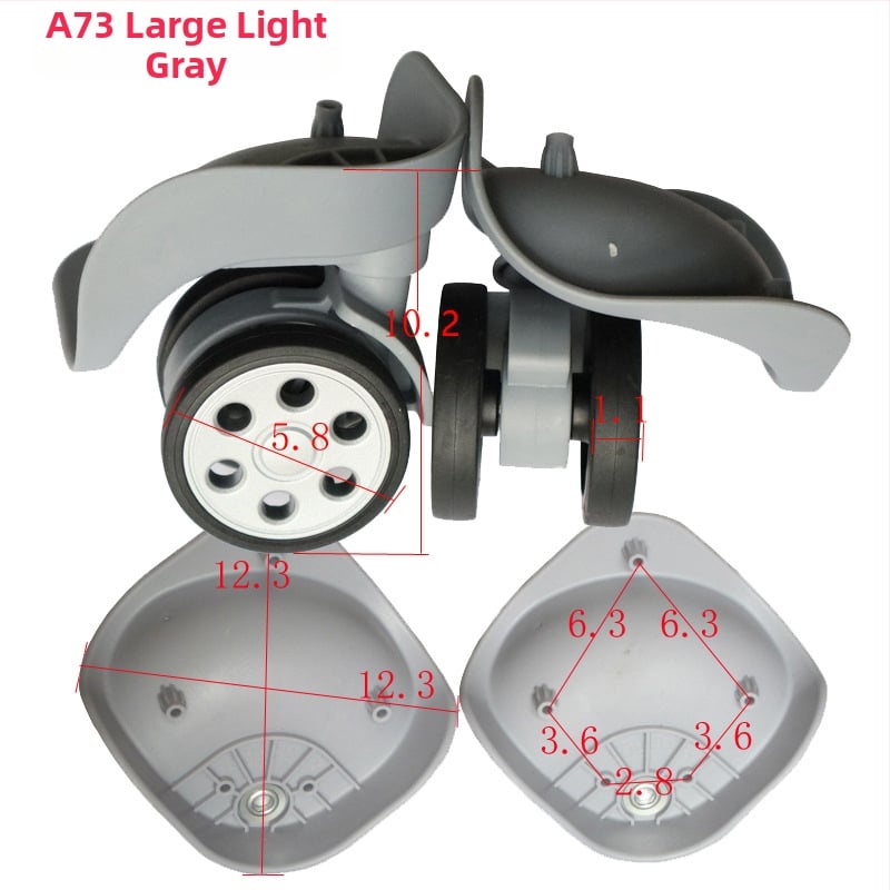 Roată pentru bagaje A73 din nylon - Caster cu gaură rotundă pentru geantă (Model A73, Nylon, Accesorii bagaje)