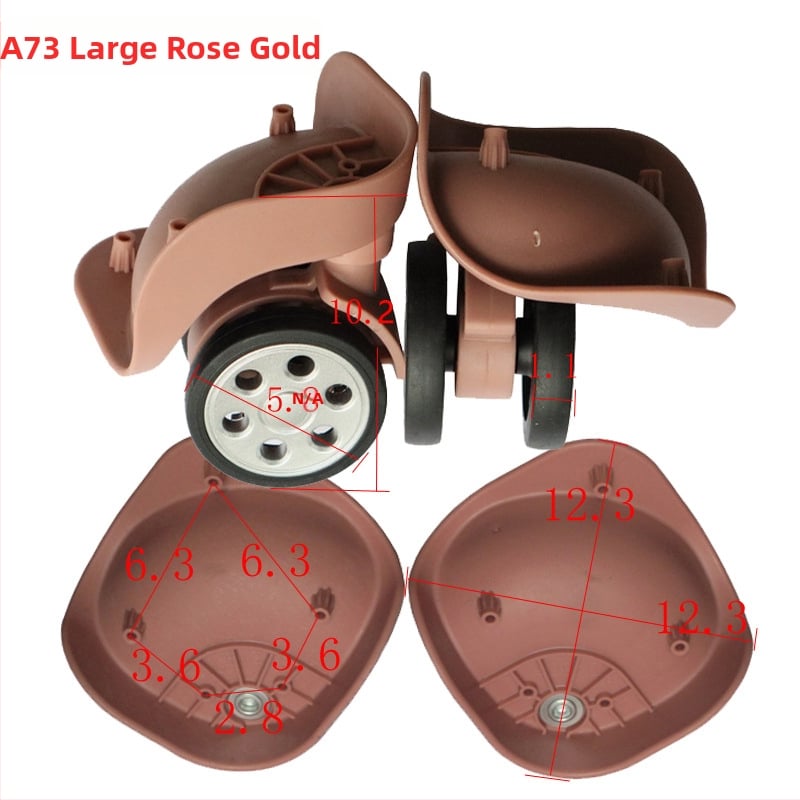 Roată pentru bagaje A73 din nylon - Caster cu gaură rotundă pentru geantă (Model A73, Nylon, Accesorii bagaje)