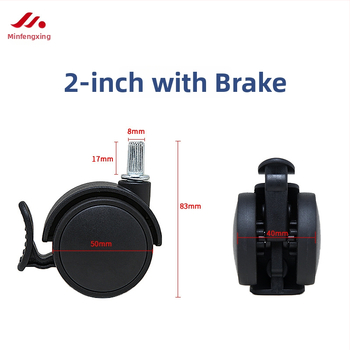 Role pentru scaune - roți universale din plastic pentru scaune de birou și executive (Material: plastic; Potrivire universală; Utilizare: Scaune de birou/Executive)