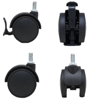 Role pentru scaune - roți universale din plastic pentru scaune de birou și executive (Material: plastic; Potrivire universală; Utilizare: Scaune de birou/Executive)