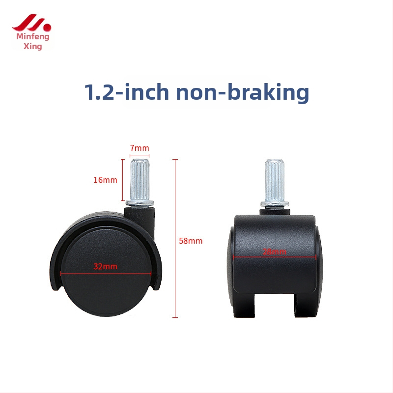 Tooli rattad - universaalsed plastmassist rattad kontori- ja juhi toolidele (Materjal: Plastik; Ühilduvus: Universaalne; Kasutus: Kontori- ja juhi toolid)