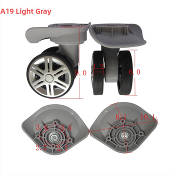 A19 Roți pentru bagaje cu două rânduri, Roată universală pivotantă, PP+PET, Traveler