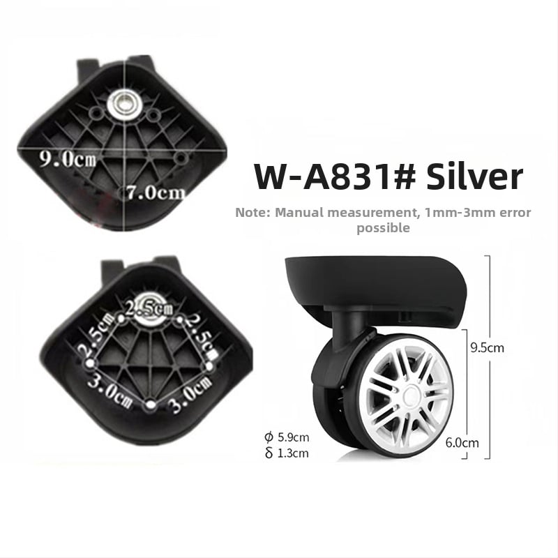 Roți pentru valiză – ABS material, rezistență la șocuri, Primăvara 2024, accesorii pentru bagaje