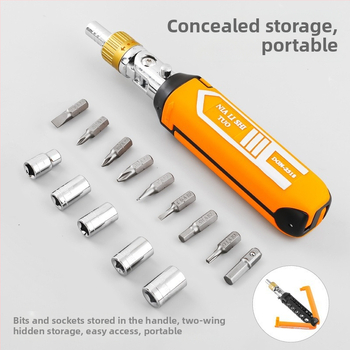 Zhanyi hardware Комплект трещоткови отвертки – изолирани, максимален въртящ момент 3.5 N·m, CR-V стоманени върхове