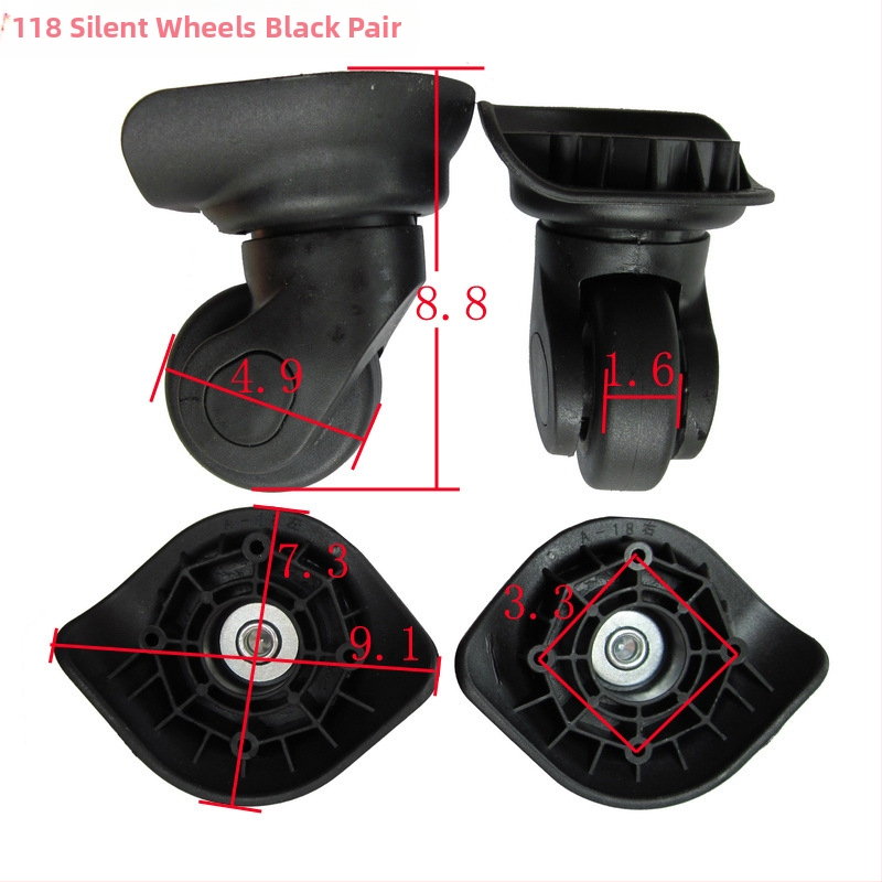 A18 vaikne pagasiratas — universaalne, nailon, suvi 2023