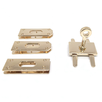 Четири заключващи елемента за чанти и кожени изделия – цинкова сплав, модел ts-1029, марка Qiangxin Hardware