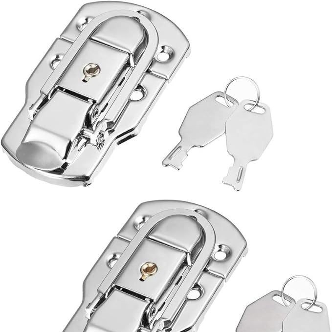 Заключалка за алуминиеви кутии с гумено или медно ядро, със ключалка и ключ, подходяща за инструментални кутии, авиационни куфери и дървени кутии