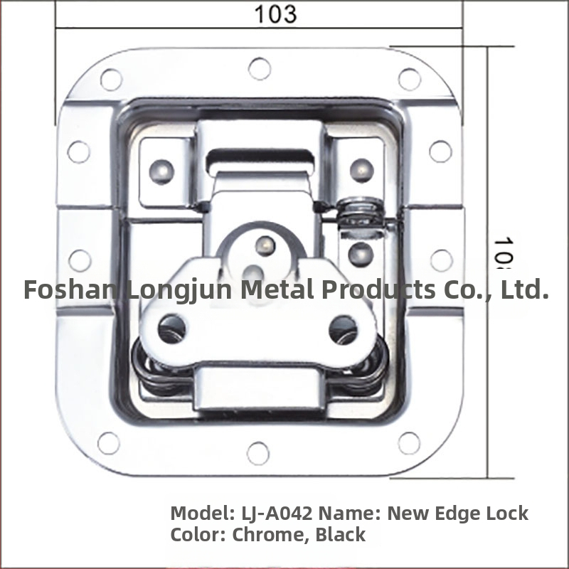 A042 četrgalvu slēdzene priekš alumīnija kastēm un juvelierkastēm, Long Jun, pielāgojams