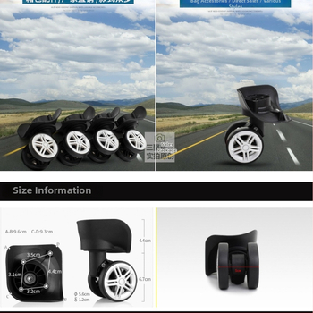 Universali lagamino ratuko pakeitimo dalis – plastikas, kodas 20213, 2021 m. pavasaris, bagažo priedai