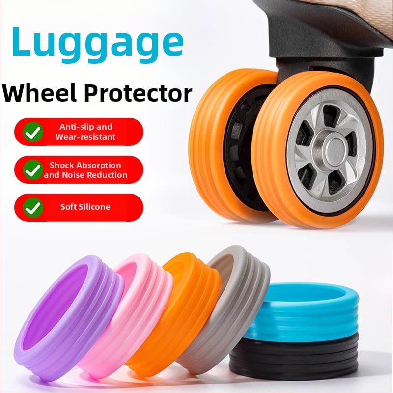 Lagaminų ratų guminis dangtis – atsparus dėvėjimui, medžiaga: TPR, stilius: miesto paprastumas, raštas: dryžiai