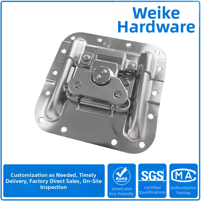 Nerūsējošā tērauda leptirslēdzis bagāžai – bez caurumiem, logotipa druka iespējama, mūsdienīgs minimālisma stils