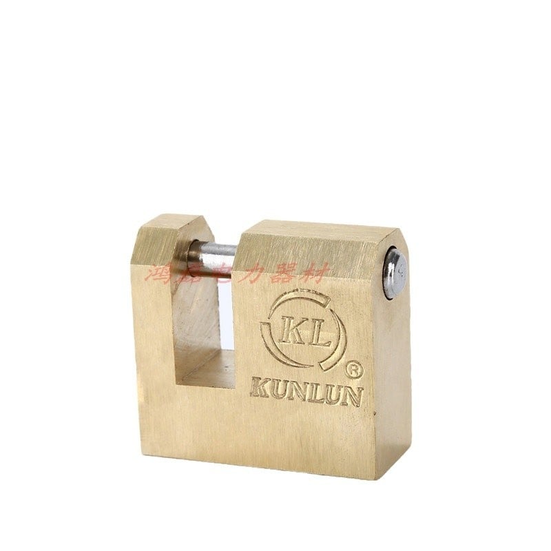 Kunlun Lacăt de siguranță din cupru – anti-efracție, design minimalist, potrivit pentru energie, telecomunicații, transport și depozitare