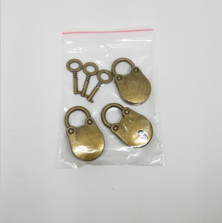 Vintage lāču slēdzene, vidējais modelis, Xinrui zīmols, DIY rotaslietu izgatavošanai, licencēta privātā zīmola