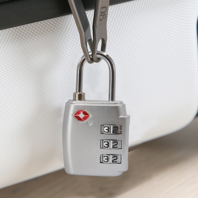 TSA002 Mehanički brava za kufere — cinkovita legura, debljina šipke 3.5 mm, razmak šipki 13 mm