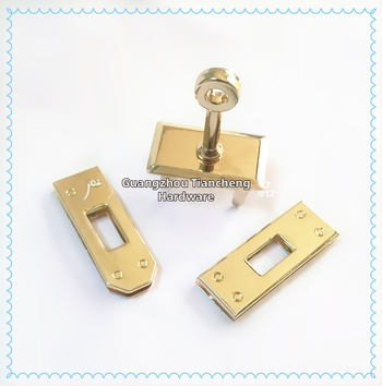 Trīsdaļīgs kvadrātiskais pagrieziena aizslēgs somām, cinka sakausējums