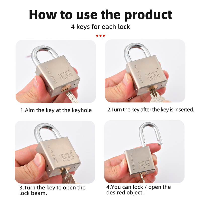 Slēdzene Type C, no dzelzs, zīmols Goeo, piemērots rūpnīcai, lielveikalam un mājām