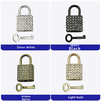 Bagāžas aizslēdzējs ar dimanta ielikumu | Materiāls: cinka sakausējums; Modelis: 0156; Sērija: aizslēdzējs; Piemērošana: somas