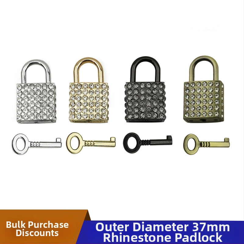 Bagāžas aizslēdzējs ar dimanta ielikumu | Materiāls: cinka sakausējums; Modelis: 0156; Sērija: aizslēdzējs; Piemērošana: somas