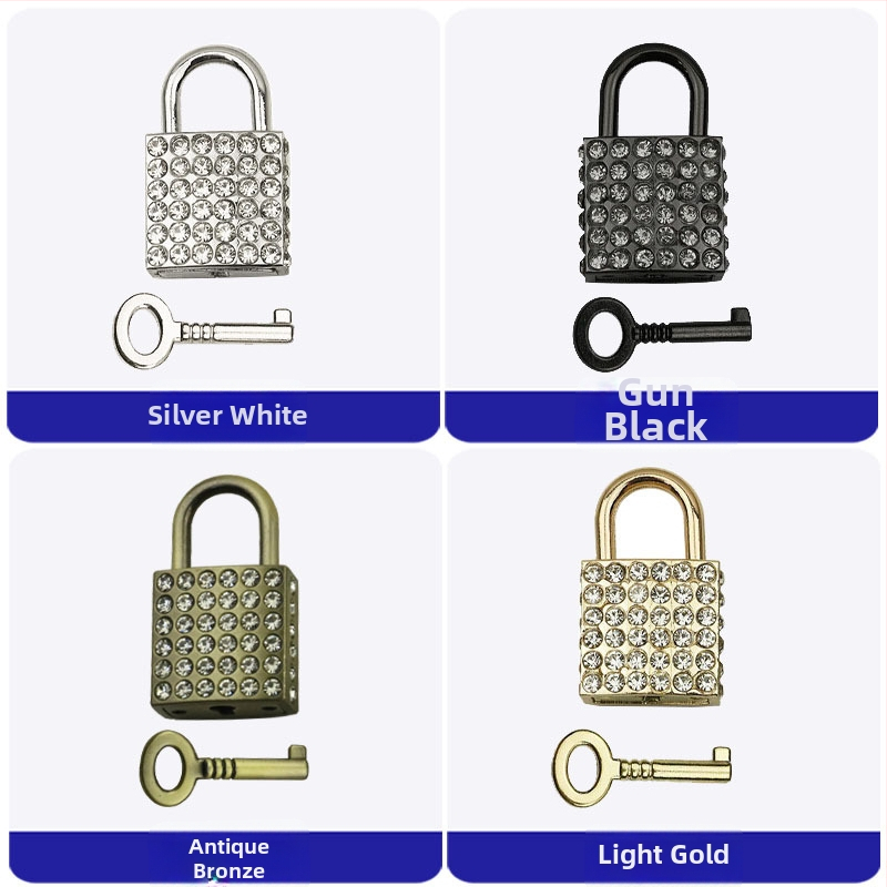 Bagāžas aizslēdzējs ar dimanta ielikumu | Materiāls: cinka sakausējums; Modelis: 0156; Sērija: aizslēdzējs; Piemērošana: somas